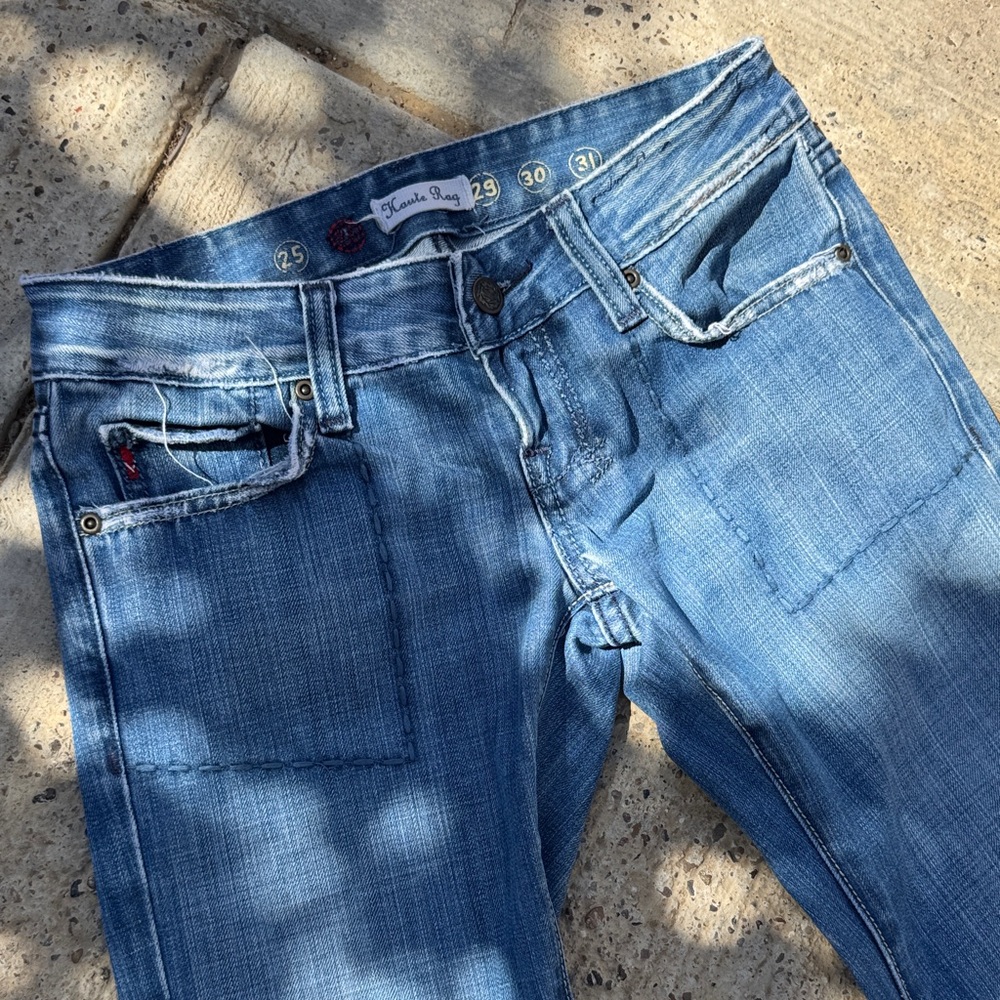 Haule Rag Boot Cut Jeans - Light Blue
